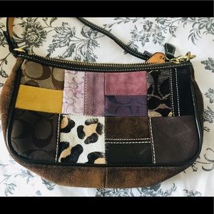 Coach Multicolor Leather Patchwork mini purse